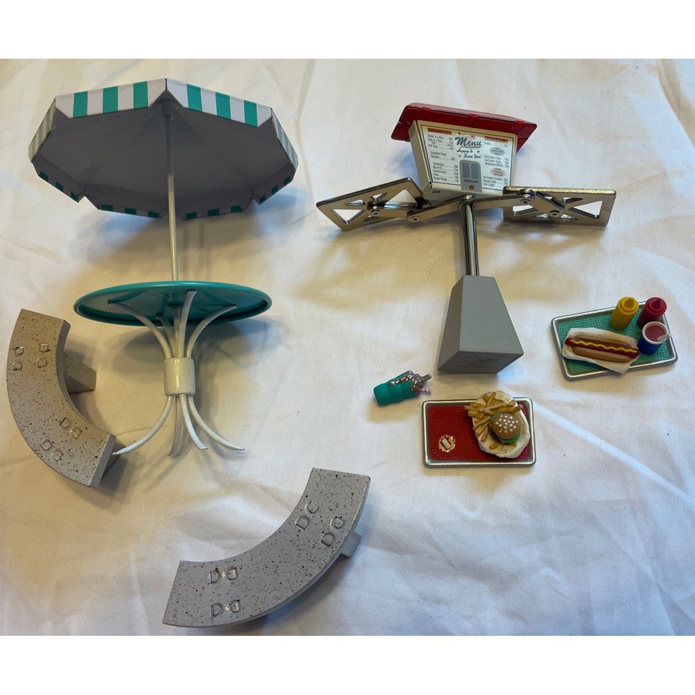 Hallmark Kiddie Car Corner Collection Table Benches  Ordering Stand Food